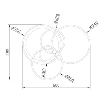 Накладная люстра Escada 10213/4LED BL Chrome в интернет магазине Гет Лайт