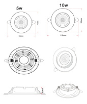 Купить Встраиваемый светильник Zortes ZRS.57796.5