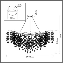 Подвесная люстра Odeon Light 4969/12 Купить Подвесная люстра Odeon Light 4969/12