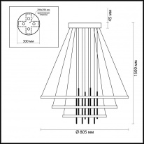 Каскадная люстра Odeon Light 3901/99L Цена на Каскадная люстра Odeon Light 3901/99L