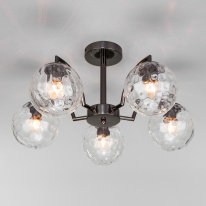 Фото Люстра на штанге Eurosvet 30178/5 черный жемчуг