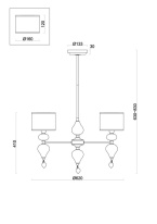 Цена на Люстра на штанге Freya FR5369CL-03BS