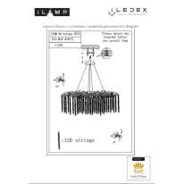 Купить Подвесная люстра iLamp 8813-L1200 GD