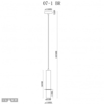 Подвесной светильник iLamp 10706-1 WH-BR Купить Подвесной светильник iLamp 10706-1 WH-BR