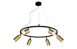 Подвесная люстра Crystal Lux CLT 015C6 D600 BL-GO Фото Подвесная люстра Crystal Lux CLT 015C6 D600 BL-GO