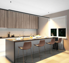 Купить с доставкой по Москве и России Линейный светильник Denkirs DK9303-BK