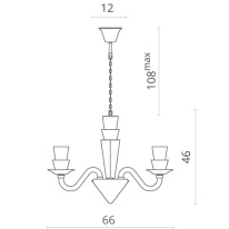 Купить Подвесная люстра Divinare 5122/09 LM-6