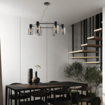 Купить Подвесная люстра Eurosvet 70219/6 черный/античная бронза