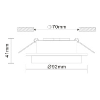 Встраиваемый светильник ST-Luce ST206.408.01 в интернет магазине Гет Лайт