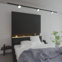 Купить с доставкой по Москве и России Светильник на шине Elektrostandard Pila черный 12W 4200K (85078/01) однофазный