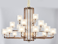 Фото Подвесная люстра Newport 4412+6+3/C black nickel