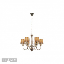 Подвесная люстра iLamp P2406-6 Nickel Фото Подвесная люстра iLamp P2406-6 Nickel