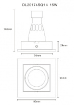 Цена на Встраиваемый светильник Donolux DL20174SQ1B