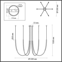 Подвесная люстра Odeon Light 6639/70L Купить Подвесная люстра Odeon Light 6639/70L