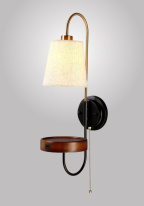 Бра Crystal Lux TWINS AP1 USB WENGE в интернет магазине Гет Лайт