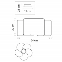 Купить с доставкой по Москве и России Накладная люстра Lightstar 811052