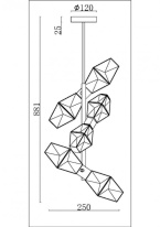 Цена на Люстра на штанге Maytoni MOD325PL-06G1