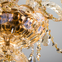 Купить Подвесная люстра Eurosvet 10097/6 золото/тонированный хрусталь Strotskis