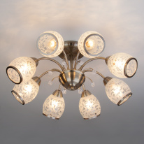 Фото Люстра на штанге Eurosvet 30026/8 античная бронза