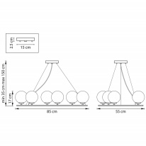 Цена на Подвесная люстра Lightstar 815360