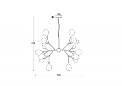 Цена на Подвесная люстра Freya FR5049PL-27G