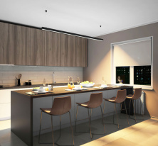 Купить с доставкой по Москве и России Линейный светильник Denkirs DK9203-BK