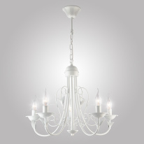 Фото Подвесная люстра Eurosvet 60050/5 глянцевый белый