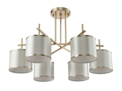 Люстра на штанге Crystal Lux SERGIO PL6 GOLD Фото Люстра на штанге Crystal Lux SERGIO PL6 GOLD