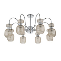Люстра на штанге Escada 1141/8PL Chrome/Beige в интернет магазине Гет Лайт