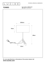 Цена на Настольная лампа LUCIDE 45590/81/02