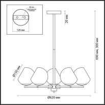 Купить Люстра на штанге ImperiumLoft 240998-26