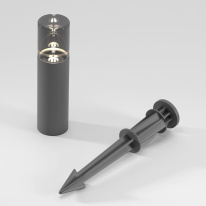 Купить с доставкой по Москве и России Грунтовый светильник Elektrostandard Hidden LED (35166/S) серый