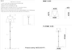 Торшер Crystal Lux NICOLAS PT1 NICKEL/WHITE Торшер Crystal Lux NICOLAS PT1 NICKEL/WHITE в интернет магазине Гет Лайт
