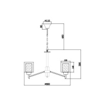 Купить с доставкой по Москве и России Подвесная люстра Vele Luce VL1425L06