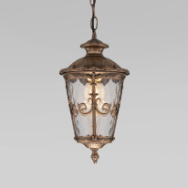 Купить с доставкой по Москве и России Подвесной уличный светильник Elektrostandard Diadema H (GLYF-8046H) черное золото