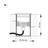 Цена на Тротуарный светильник Arlight 032213