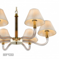 Купить Подвесная люстра iLamp YT2043-6 GD+Coffee