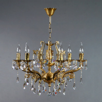 Фото Подвесная люстра AMBIENTE by BRIZZI 8828/6 AB Tear Drop