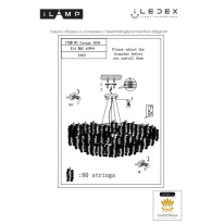 Купить Подвесная люстра iLamp 8006-D600 GD