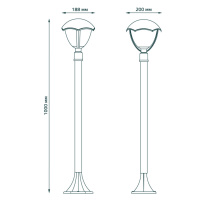 Купить с доставкой по Москве и России Садово-парковый светильник Gauss GD030