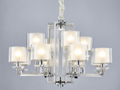 Подвесная люстра Newport 4408+4/C chrome Фото Подвесная люстра Newport 4408+4/C chrome