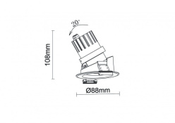 Купить Встраиваемый светильник Donolux DL20101R12W1B
