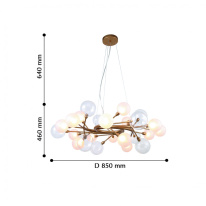 Купить с доставкой по Москве и России Подвесная люстра Favourite 2515-15P