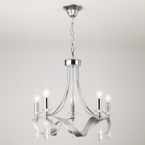 Фото Подвесная люстра Eurosvet 60064/5 хром