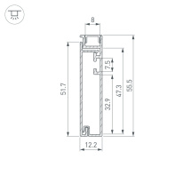 Купить Профиль Arlight 045445