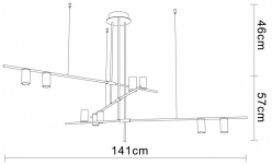 Купить с доставкой по Москве и России Подвесной светильник Divinare 1126/04 PL-9
