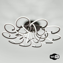 Фото Накладная люстра Eurosvet 90236/10 чёрный кофе Smart