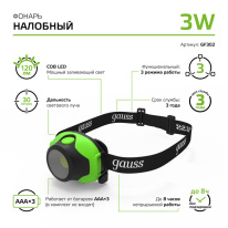 Купить Фонарь Gauss GF302