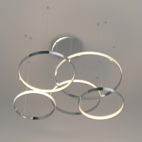 Цена на Подвесная люстра Eurosvet 90275/5 хром Smart