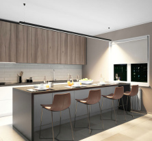 Купить с доставкой по Москве и России Линейный светильник Denkirs DK9304-BK